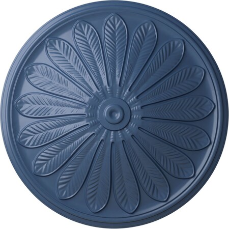 Ekena Millwork Brontes Ceiling Medallion (Fits Canopies up to 3 5/8"), Hand-Painted Americana, 25 1/2"OD x 5 1/2"P CM25BRAMF